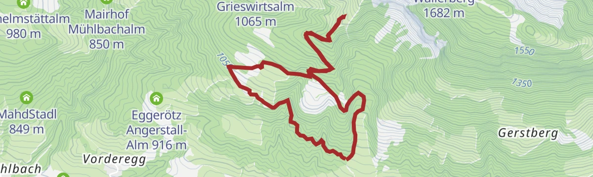 Route map: Rohreralm - Hochreit